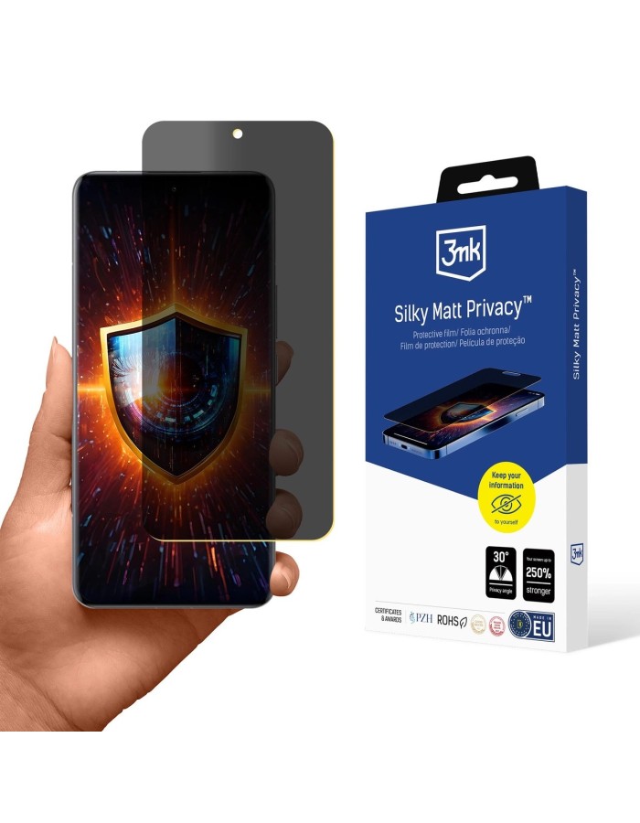 Privacy screen protector 3mk Silky Matt Privacy for Xiaomi 15 Ultra Privacy screen protector 3mk Silky Matt Privacy for Xiaomi 15 Ultra