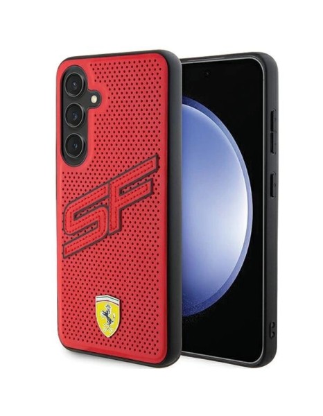 Ferrari Big SF Perforated case for Samsung Galaxy S24+ - red