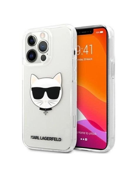 Karl Lagerfeld Choupette Head Case for iPhone 13 Pro Max - Transparent