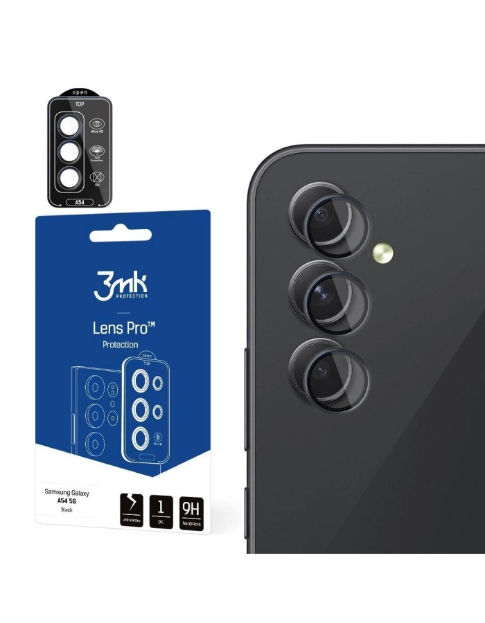Samsung Galaxy A54 5G - 3mk Lens Protection Pro Black Samsung Galaxy A54 5G - 3mk Lens Protection Pro Black