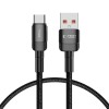 Tech-Protect UltraBoost Evo USB-C / USB-A cable 100W 5A 0.5m - black Tech-Protect UltraBoost Evo USB-C / USB-A cable 100W 5A 0.5m - black