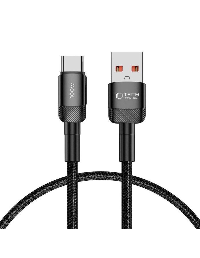 Tech-Protect UltraBoost Evo USB-C / USB-A cable 100W 5A 0.5m - black Tech-Protect UltraBoost Evo USB-C / USB-A cable 100W 5A 0.5m - black