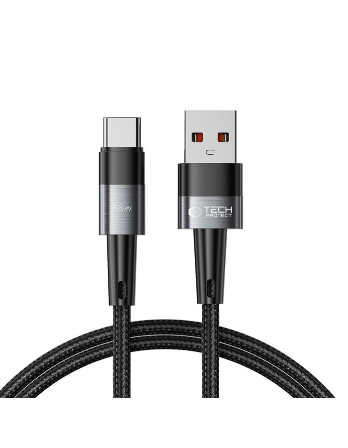 Tech-Protect UltraBoost USB-C / USB-C Cable 66W 6A 1m - Gray Tech-Protect UltraBoost USB-C / USB-C Cable 66W 6A 1m - Gray