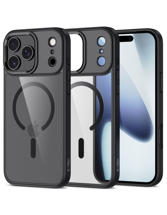 Tech-Protect MagMat MagSafe Case for iPhone 17 Pro - Clear Black Tech-Protect MagMat MagSafe Case for iPhone 17 Pro - Clear Black