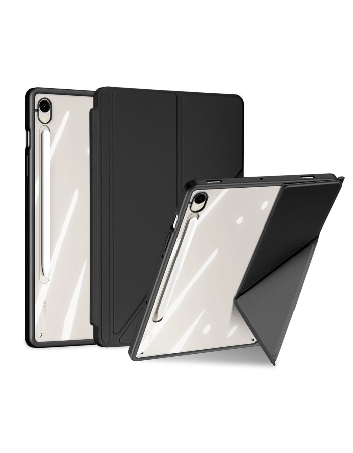 Dux Ducis Magi Case with Stylus Holder for Samsung Galaxy Tab S10 FE/S9/S9 FE - Black