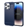Carbon Case iPhone 14 Pro flexible gel back cover blue Carbon Case iPhone 14 Pro flexible gel back cover blue