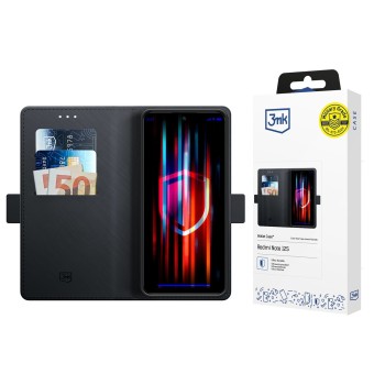 3mk Wallet Case for Xiaomi Redmi Note 12S - black