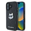 Karl Lagerfeld Monogram Choupette Head Pin iPhone 16 Case - Black Karl Lagerfeld Monogram Choupette Head Pin iPhone 16 Case - Black