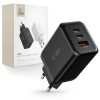 Tech-Protect C65W charger 2x USB-C PD 65W / USB-A QC 3.0 - black Tech-Protect C65W charger 2x USB-C PD 65W / USB-A QC 3.0 - black