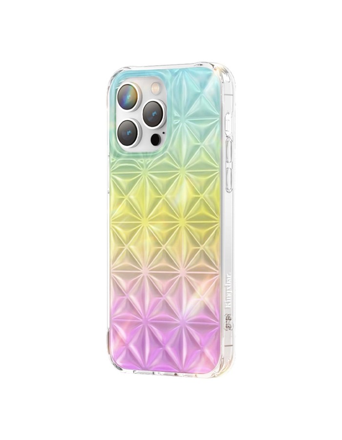 Kingxbar Miya Series case for iPhone 14 Plus back cover rainbow back cover