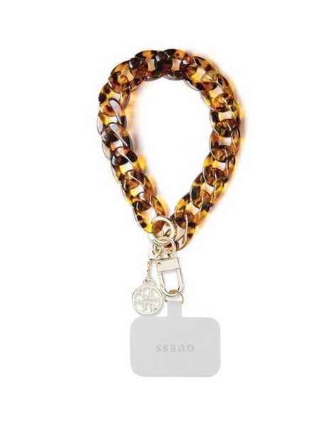 Guess GUOUCBMC4MT Universal Big Hand Strap Acetate Acrylic 4G Charm Case Guess GUOUCBMC4MT Universal Big Hand Strap Acetate Acrylic 4G Charm Case