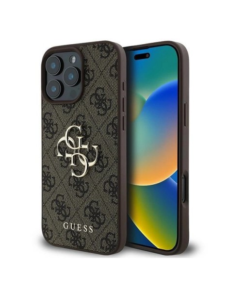 Guess 4G Big Logo Case for iPhone 16 Pro - Brown Guess 4G Big Logo Case for iPhone 16 Pro - Brown