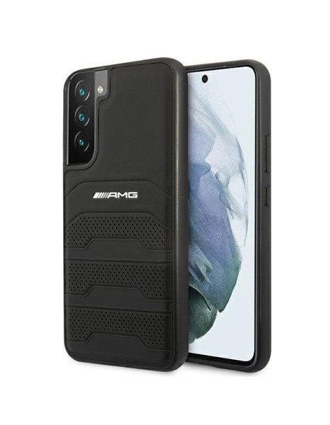 AMG Leather Debossed Lines case for Samsung Galaxy S22+ - black