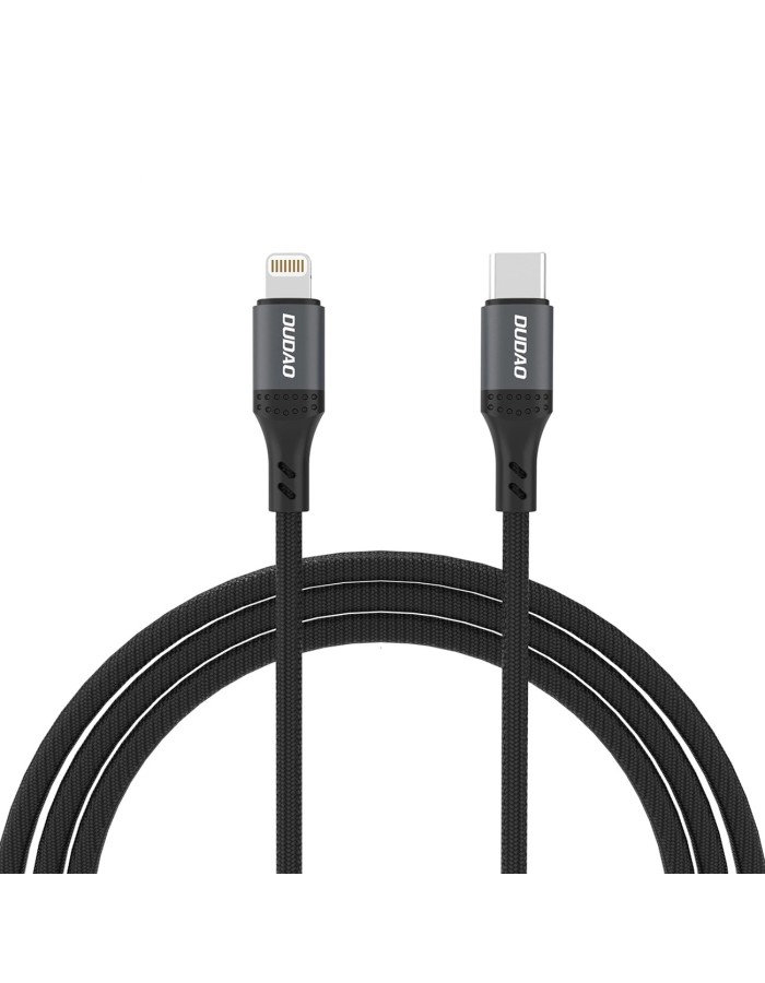 Dudao L3CL USB-C - Lightning 30W 2m Braided Cable - Black Dudao L3CL USB-C - Lightning 30W 2m Braided Cable - Black