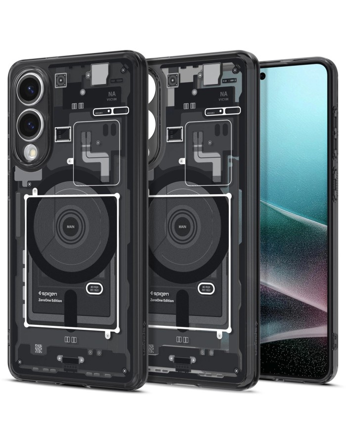 Spigen Ultra Hybrid Mag Case with MagSafe for Samsung Galaxy S25 Edge with Print - Black