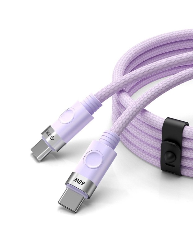 Orico CDX 60W 3A Power Delivery USB-C - USB-C 1m Cable - Purple Orico CDX 60W 3A Power Delivery USB-C - USB-C 1m Cable - Purple