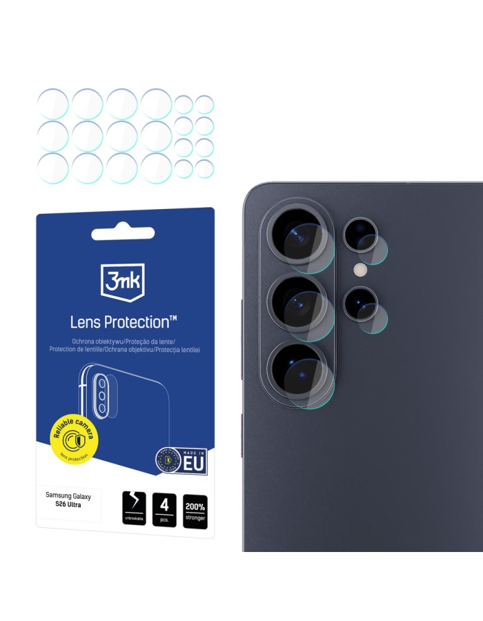3mk Lens Protection Hybrid Glass for the Camera Lens on the Samsung Galaxy S26 Ultra