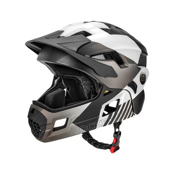 Rockbros TS-61 10110061006 Children&amp;#39;s Bike Helmet with Detachable Chin Size M (54-57) - Gray