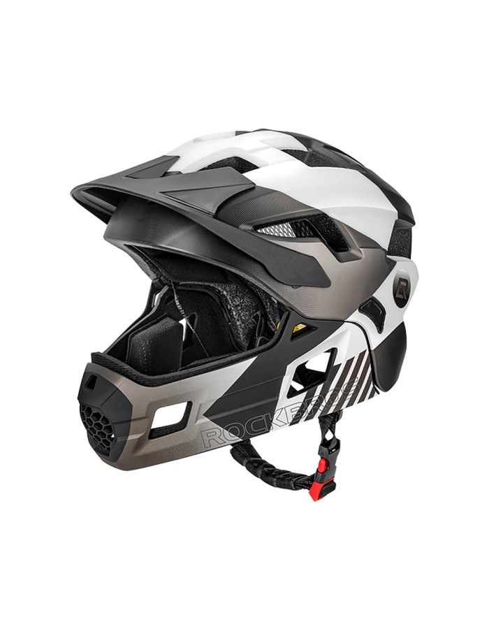 Rockbros TS-61 10110061006 Children&amp;#39;s Bike Helmet with Detachable Chin Size M (54-57) - Gray
