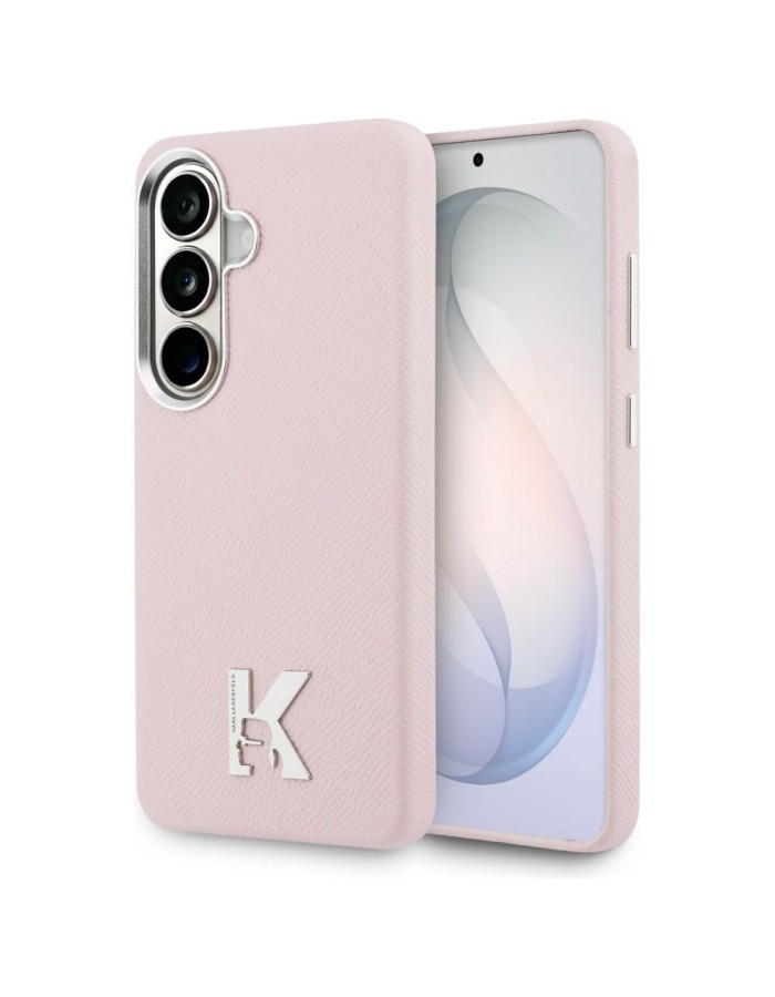 Karl Lagerfeld K Metal Logo MagSafe Case for Samsung Galaxy S26 - Pink