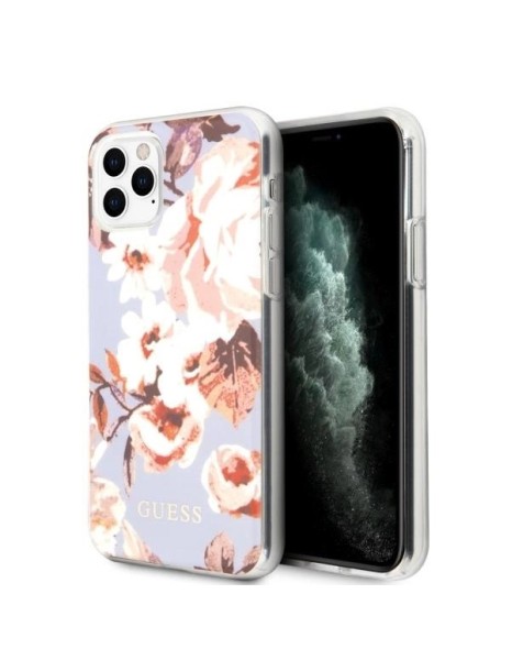 Guess GUHCN65IMLFL02 iPhone 11 Pro Max lilac/lilac N°2 Flower Collection