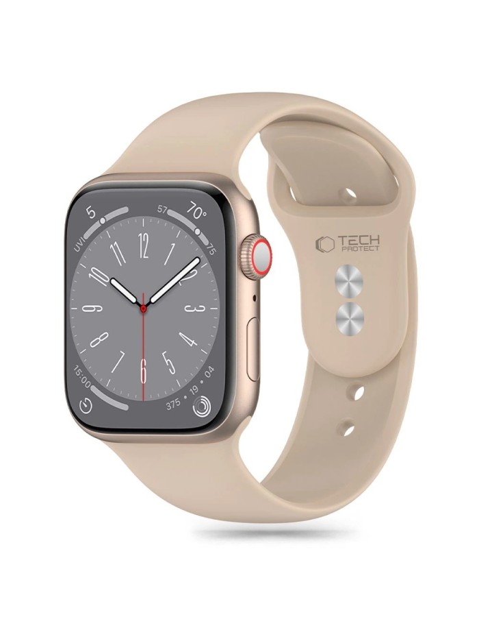 Tech-Protect Silicone Strap for Apple Watch 4 / 5 / 6 / 7 / 8 / 9 / SE / Ultra 1 / 2 (42 / 44 / 45 / 49 mm) - Brown Tech-Protect Silicone Strap for Apple Watch 4 / 5 / 6 / 7 / 8 / 9 / SE / Ultra 1 / 2 (42 / 44 / 45 / 49 mm) - Brown