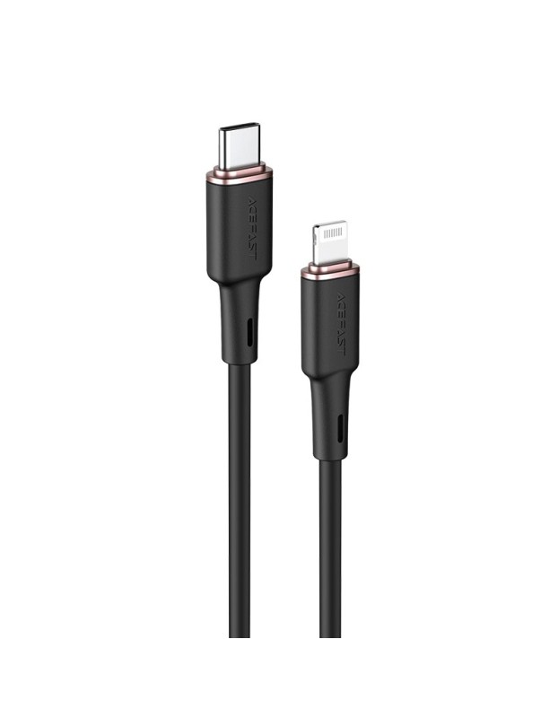Acefast cable MFI USB Type C - Lightning 1.2m, 30W, 3A black (C2-01 black) Acefast cable MFI USB Type C - Lightning 1.2m, 30W, 3A black (C2-01 black)