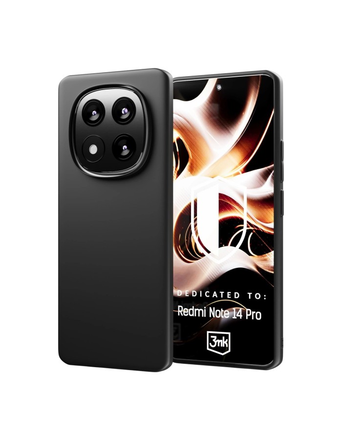 3mk Matt Case for Xiaomi Redmi Note 14 Pro - black