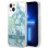 Guess GUHCP14MLFLSN iPhone 14 Plus 6.7 "green / green hardcase Flower Liquid Glitter