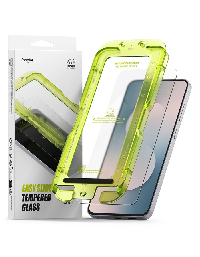 Ringke Easy Slide Tempered Glass 2-Pack for Samsung Galaxy S25 FE