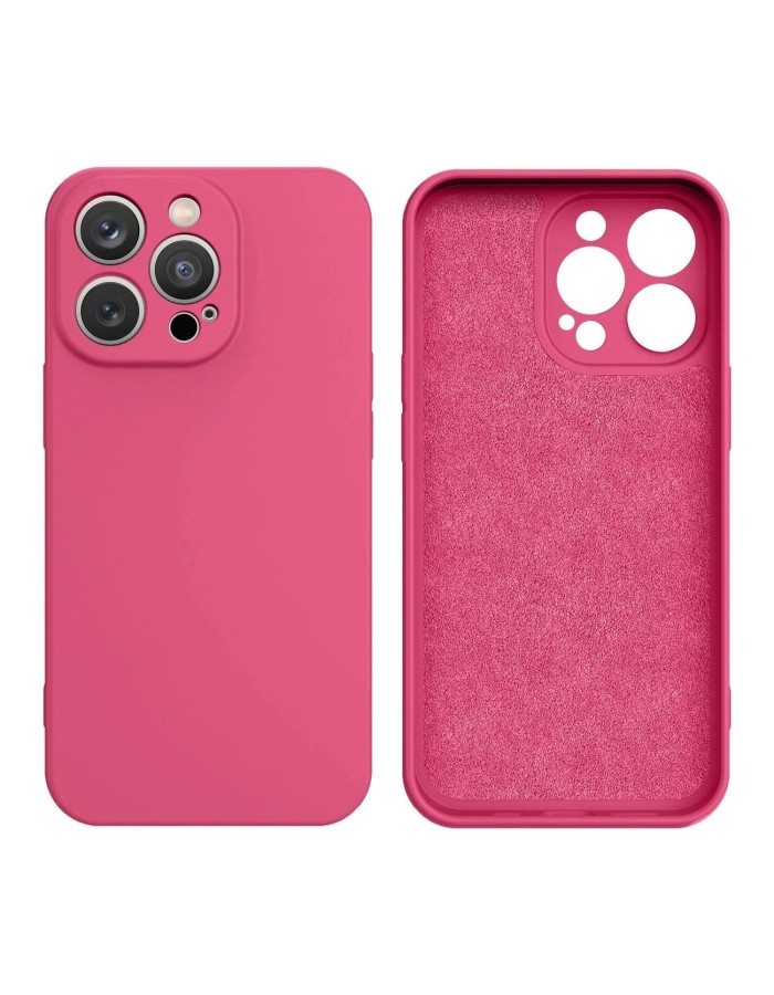 Silicone case iPhone 14 Plus silicone case fuchsia Silicone case iPhone 14 Plus silicone case fuchsia