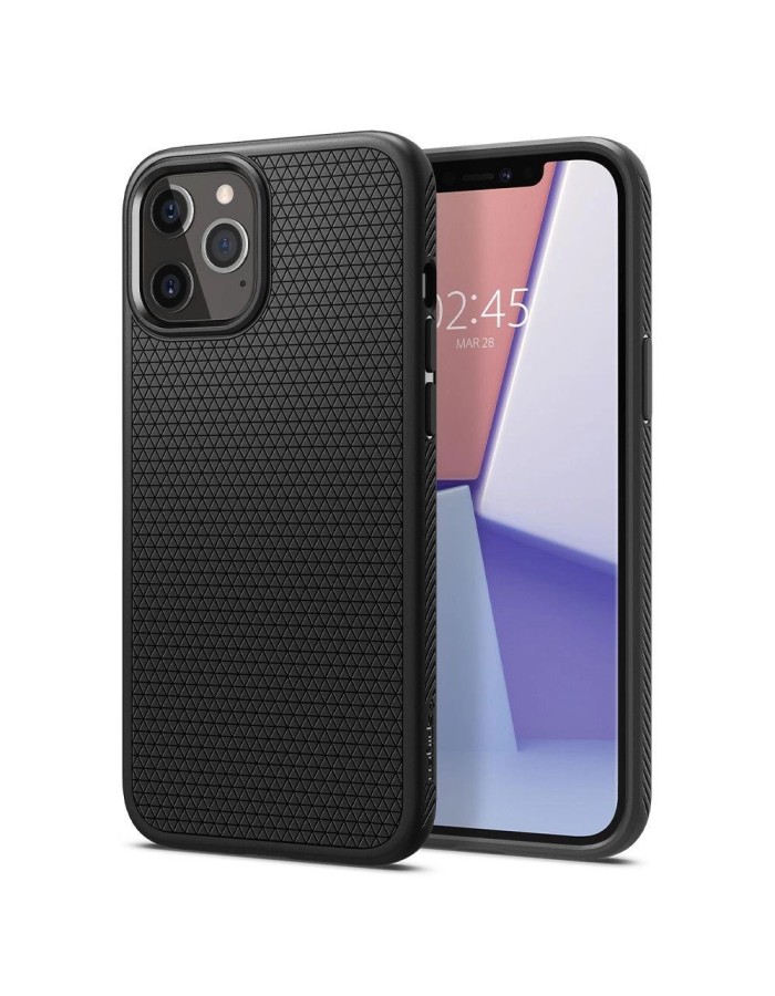 Spigen Liquid Air Case for iPhone 12 / iPhone 12 Pro - Matte Black