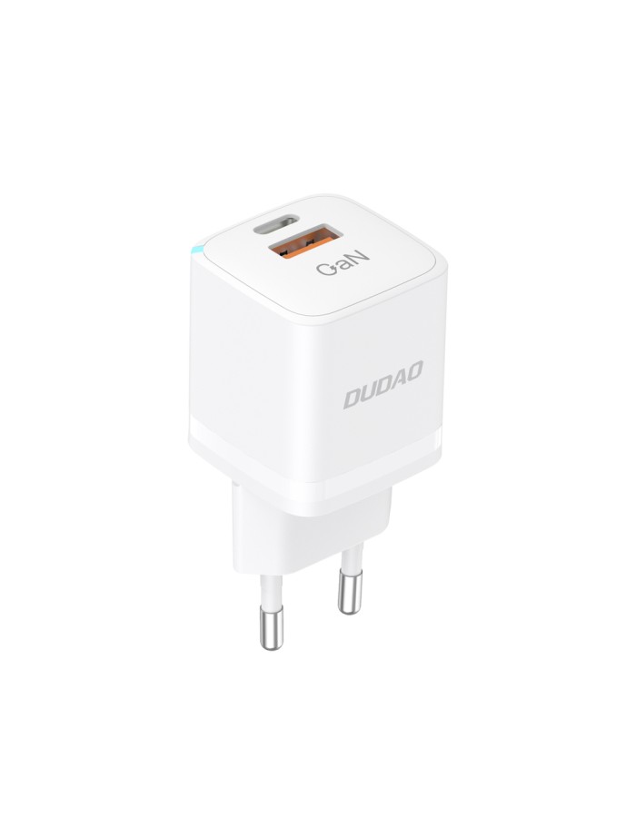 Wall charger GaN 33W PPS USB C/USB Dudao A13Pro - white