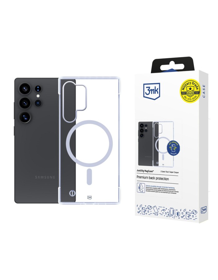 3mk Just20g MagCase for Samsung Galaxy S25 Ultra - Transparent