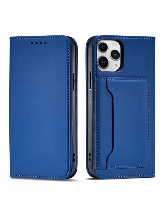 Magnet Card Case for iPhone 12 Pro Max Pouch Card Wallet Card Holder Blue Magnet Card Case for iPhone 12 Pro Max Pouch Card Wallet Card Holder Blue