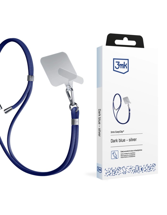Smartphone Lanyard 3mk EasyClip - Blue