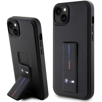BMW Grip Stand Hot Stamp Case for iPhone 14 Plus / 15 Plus - Black
