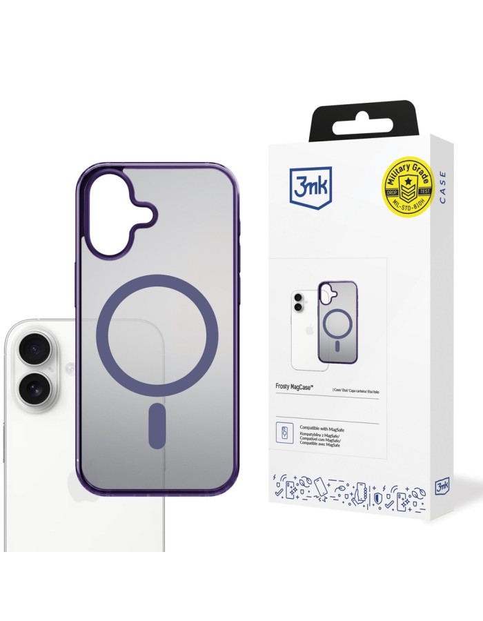 3mk Frosty MagCase for iPhone 17 - purple