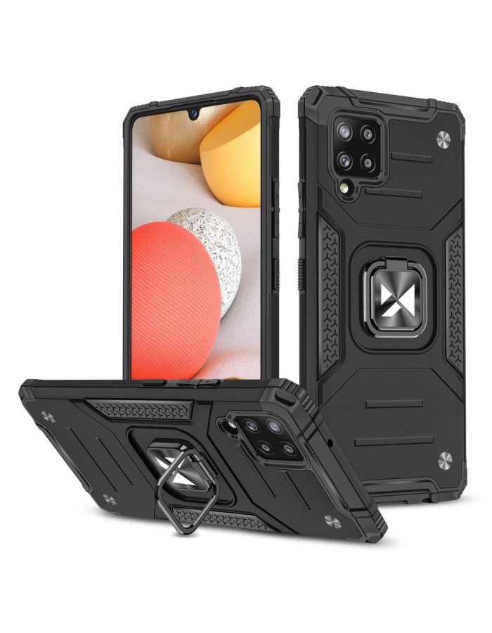 Wozinsky Ring Armor Case Kickstand Tough Rugged Cover for Samsung Galaxy A42 5G black Wozinsky Ring Armor Case Kickstand Tough Rugged Cover for Samsung Galaxy A42 5G black