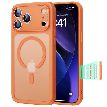 ESR Classic Hybrid MagSafe Case for iPhone 17 Pro Max - Clear Orange ESR Classic Hybrid MagSafe Case for iPhone 17 Pro Max - Clear Orange