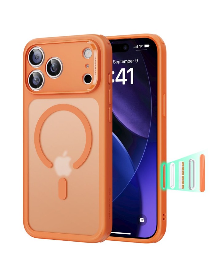 ESR Classic Hybrid MagSafe Case for iPhone 17 Pro Max - Clear Orange ESR Classic Hybrid MagSafe Case for iPhone 17 Pro Max - Clear Orange