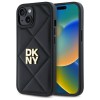 DKNY Quilted Stack Logo iPhone 14 Case - Black DKNY Quilted Stack Logo iPhone 14 Case - Black