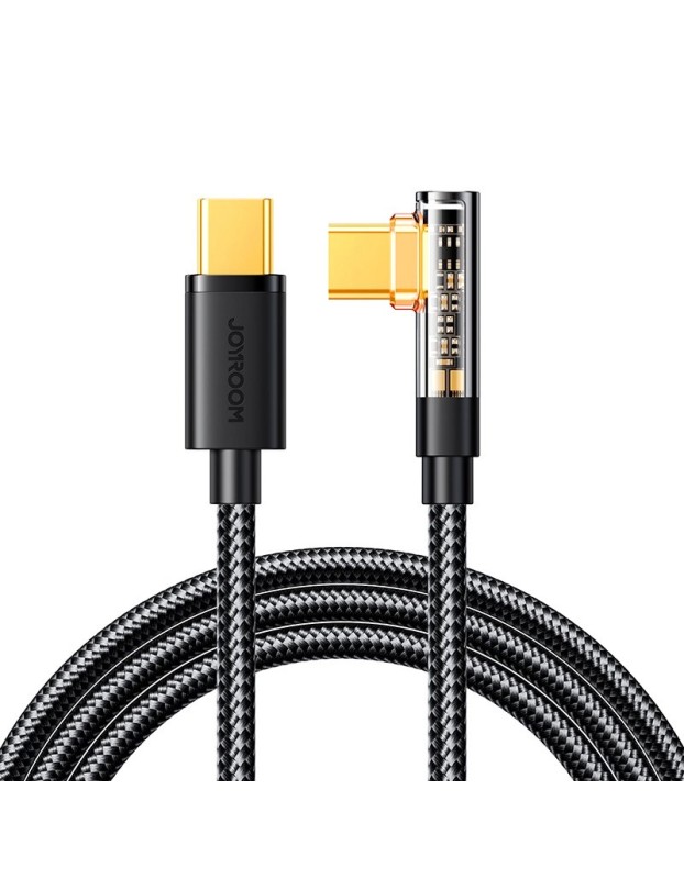 Joyroom Gaming Cable S-CC100A6 USB-C (angled) / USB-C (straight) 100W 1.2m - black