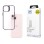 3mk Satin Armor Case+ Purple for Apple iPhone 15 - transparent