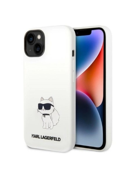 Karl Lagerfeld KLHMP14MSNCHBCH iPhone 14 Plus 6.7" hardcase white/white Silicone Choupette MagSafe