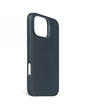 Decoded Leather Backcover MagSafe case for iPhone 16 Pro Max - navy blue Decoded Leather Backcover MagSafe case for iPhone 16 Pro Max - navy blue