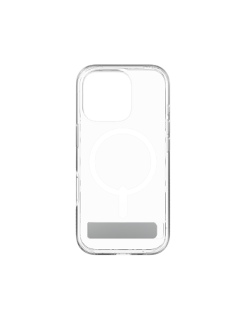 ZAGG Crystal Palace Snap Kickstand MagSafe Case with Stand for iPhone 16 Pro - Clear