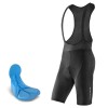 Rockbros RK2002XL bib shorts with XL pad - black Rockbros RK2002XL bib shorts with XL pad - black
