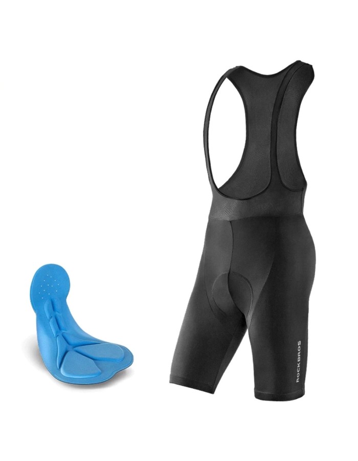 Rockbros RK2002XL bib shorts with XL pad - black Rockbros RK2002XL bib shorts with XL pad - black