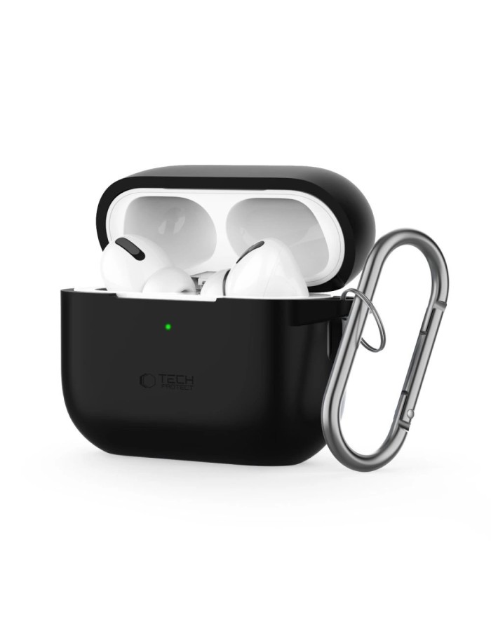 Tech-Protect Silicone Hook Case for Apple AirPods Pro 1 / 2 - Black Tech-Protect Silicone Hook Case for Apple AirPods Pro 1 / 2 - Black